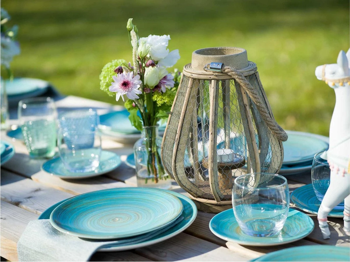 Cosy&Trendy Serviesset 24-delig Turbolino Blauw 4 Cosy&Trendy Serviesset 24-delig Turbolino Blauw - Afbeelding 4