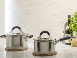 Sola Pannenset Venice - 4 Delig - Ø 16,16,18,20 Cm - Zilver - RVS - Sandwichbodem -Babyproducten 1200x906 9