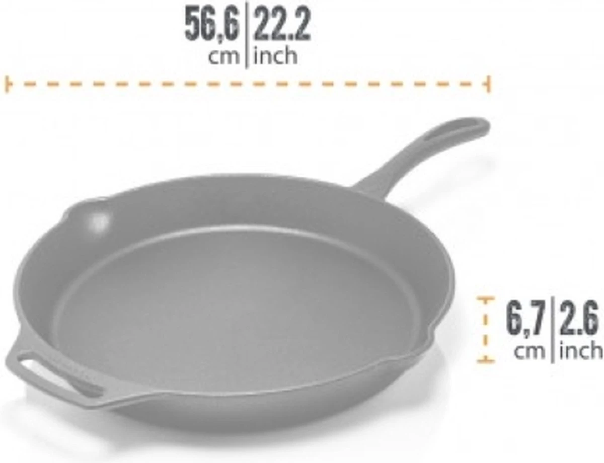 Petromax Skillet - Gietijzer - Koekenpan Met Steel En Handgreep - ø35cm Fp35t 2 Petromax Skillet - Gietijzer - Koekenpan Met Steel En Handgreep - ø35cm Fp35t - Afbeelding 2