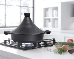Aluminium Tajine Agadir- Matt Black Geschikt Ook Voor Inductie -Babyproducten 1200x960 3