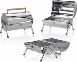 BBQ Collection Houtskoolbarbecue - Cilinder - Chroom -Babyproducten 1200x972 3
