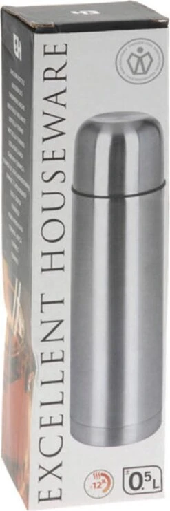 Merkloos Excellent Houseware Bullet Isolatiekan - 0,5 L - RVS -Babyproducten 401x1200