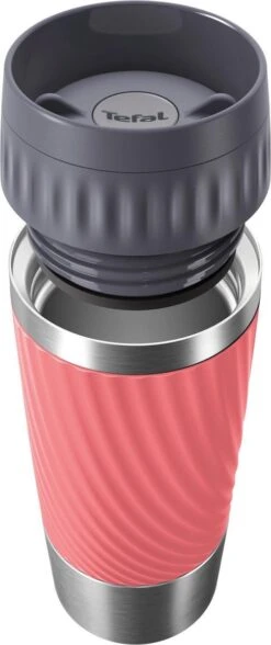 Tefal Travel Mug Easy Twist Thermobeker - Koraalrood - 0,36 Liter -Babyproducten 504x1200