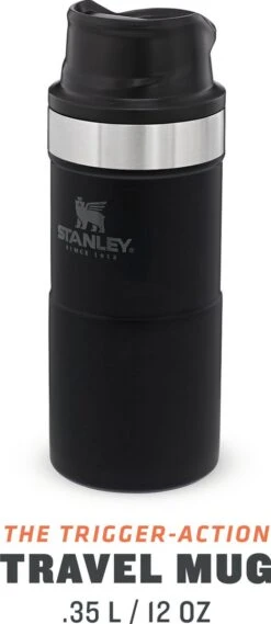 Stanley Trigger-Action Travel Mug 0.35L - Thermosfles - Matt Black -Babyproducten 521x1200 1