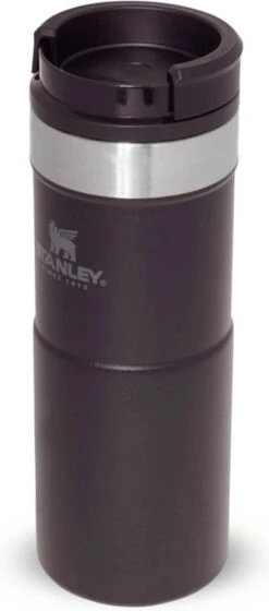 Stanley The NeverLeak™ Travel Mug 0,35L NEW - Thermosfles - Matt Black -Babyproducten 529x1200