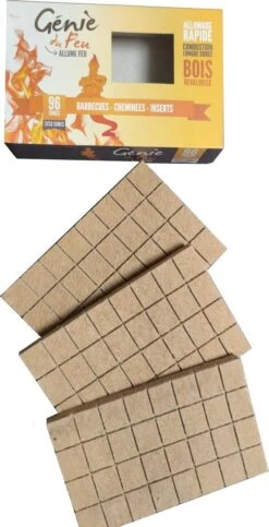 Genie Du Feu Aanmaakblokjes Bruin - 1344 Stuks - Voordeel Verpakking -Babyproducten 614x1200