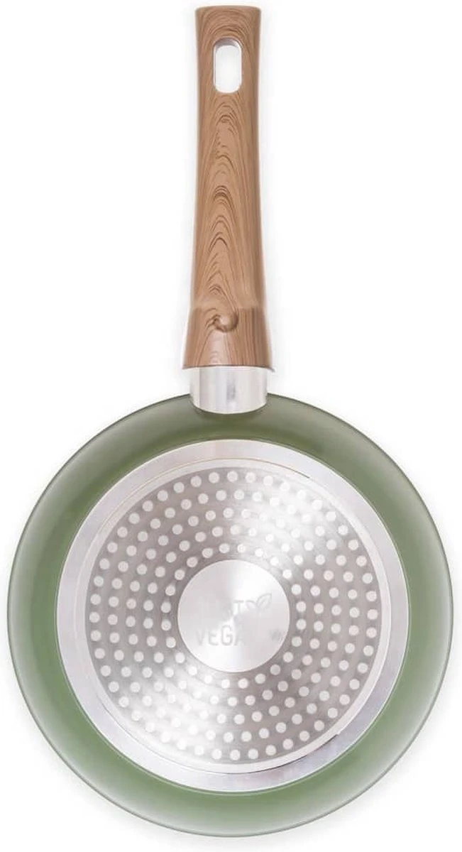 Just Vegan Koekenpan ECO Met Afneembaar Handvat 20 Cm Aluminium Groen 4 Just Vegan Koekenpan ECO Met Afneembaar Handvat 20 Cm Aluminium Groen - Afbeelding 4