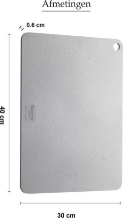 Pizzasteen Van Staal – Pizza Steen - Pizza En Brood Bakken - 40 X 30 X 0,6 Cm - Cadeau Voor Man - Kitchen Steel By Qwality -Babyproducten 677x1200