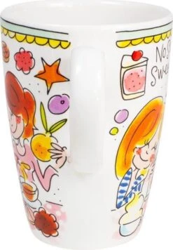 Blond Amsterdam Even Bijkletsen Beker XL 500 Ml - Mint Rand -Babyproducten 833x1200 1