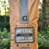 Houtskool "iQ Grills IMPERIAL Best Charcoal" Birch/Oak 10kg, Restaurant Quality - Grote Brokken - Lange Brandduur