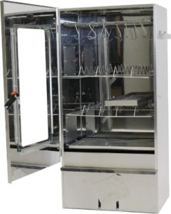 2-L Home & Garden XL Rookoven - RVS - 80x40x28 Cm - 3 Etages -Babyproducten 958x1200 1