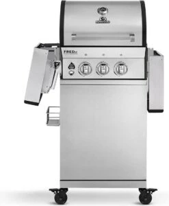 Burnhard Gas BBQ FRED JR. Deluxe - 2 Branders - Incl. Keramische Infraroodbrander & Afdekhoes - Deluxe -Babyproducten 989x1200 1